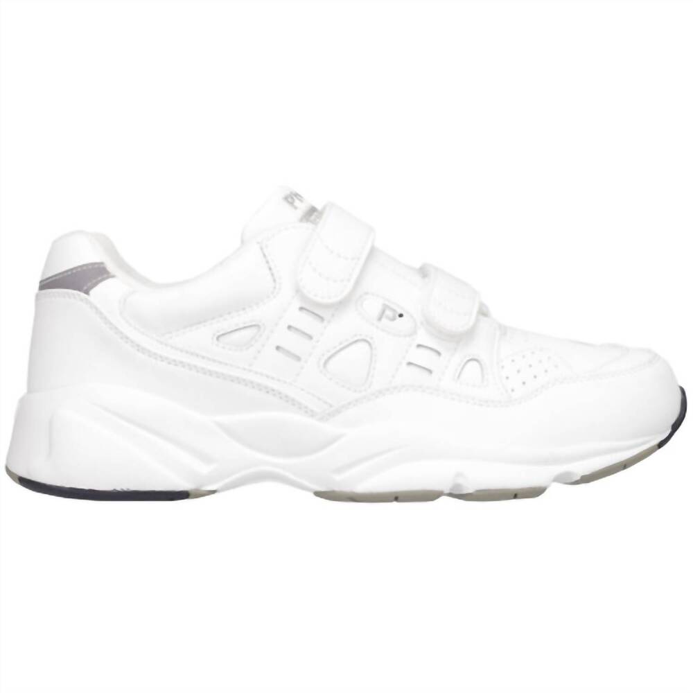NEW PROPET men's stability walker strap walking shoe in white